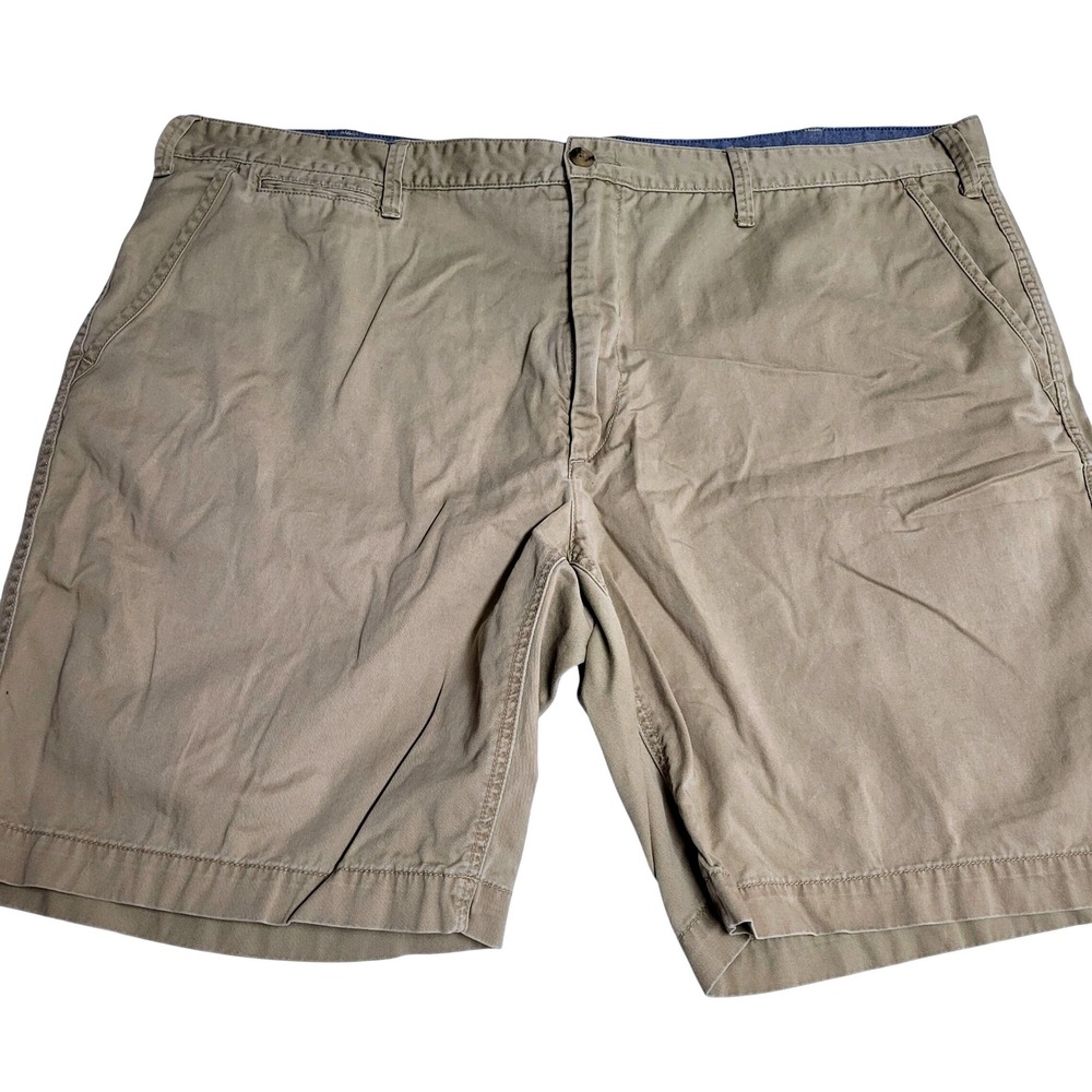 Polo Ralph Lauren Men Classic Fit Tan Khaki Chino Shorts Size 46 46G 100% Cotton